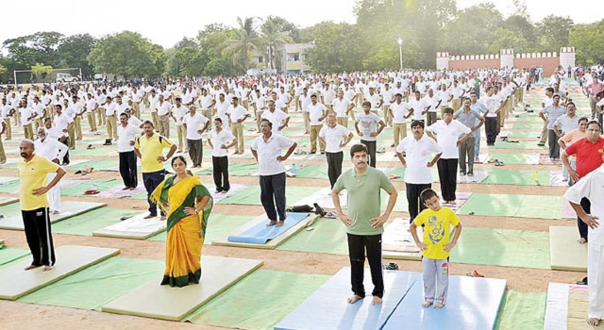 Call to practise Yoga for healthy life