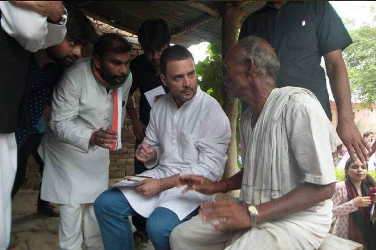 Rahul Gandhi kick starts UP Kisan Yatra