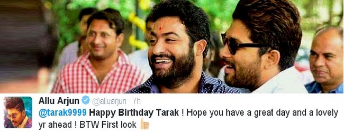 Allu Arjun hails NTRs Janatha Garage first look on Young Tigers birthday