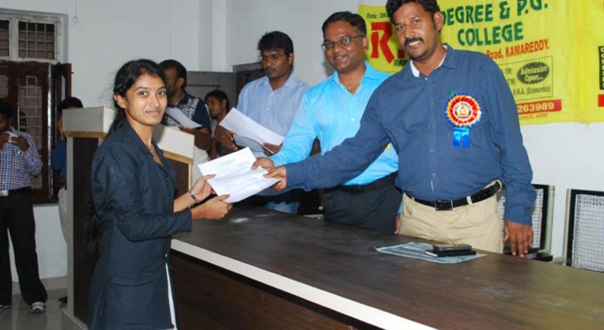 Job mela held at RK Degree College