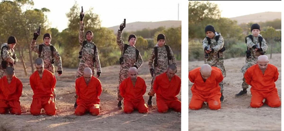 Islamic State Execution Video released shows ISIS children carrying out the killings of Syrian Prisoners