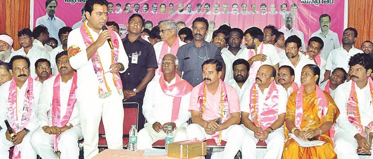 KTR hopes to win GWMC, Khammam municipal polls