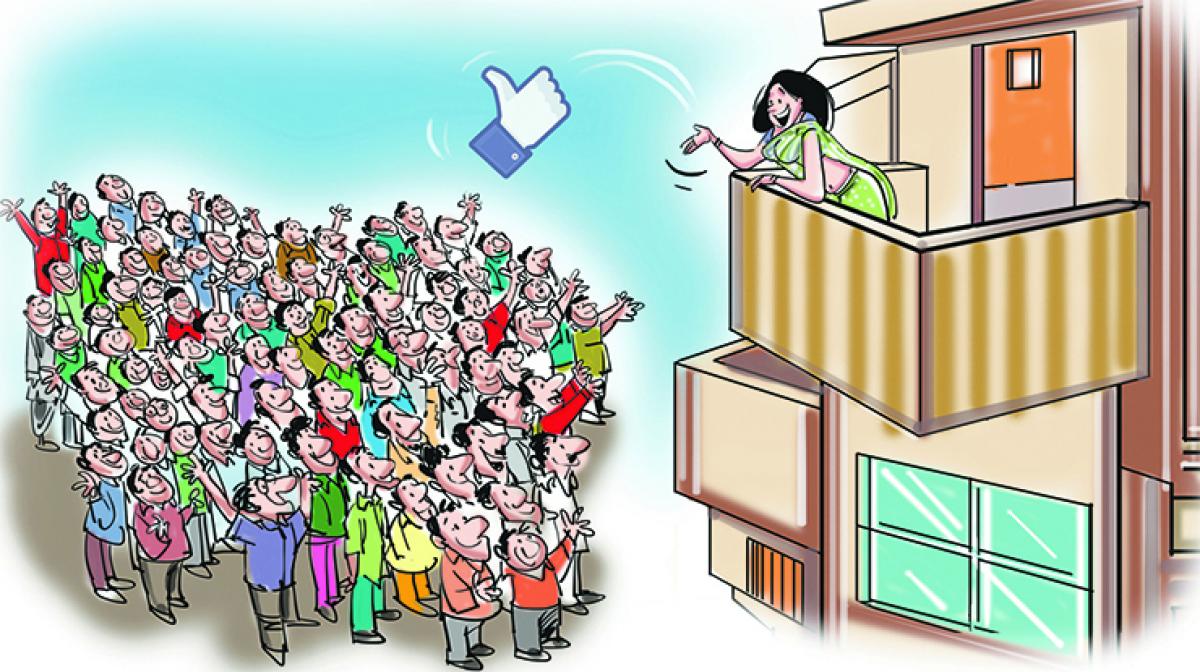 Portraying FB addiction through cartoons