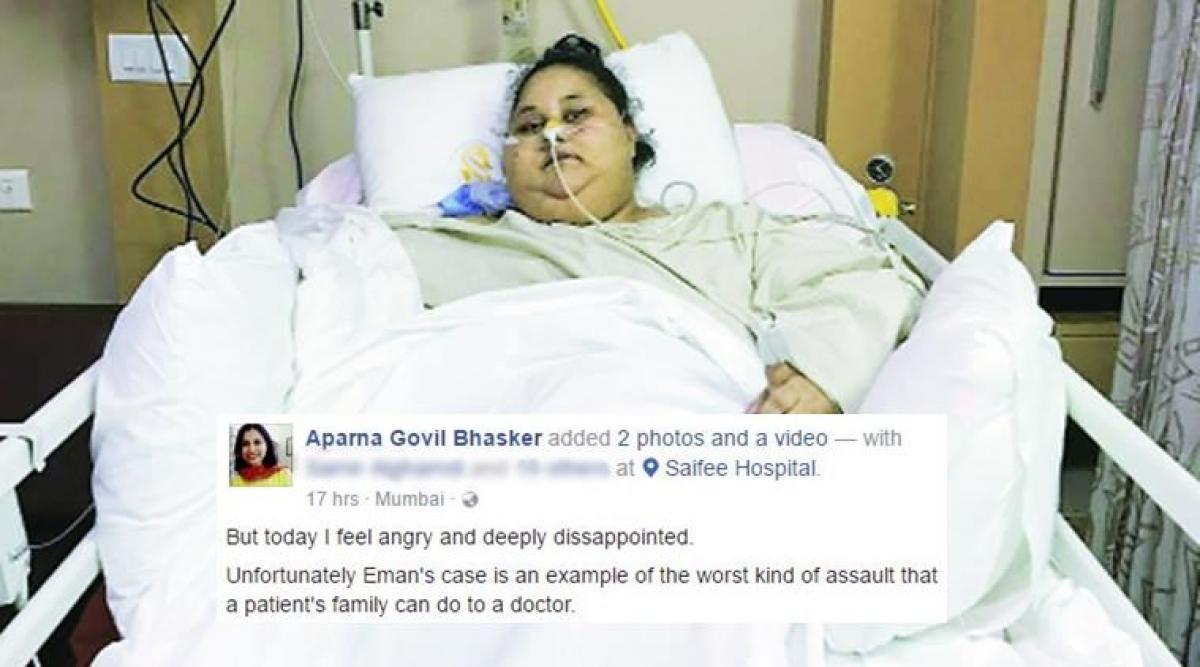 Resignation letter of Eman Ahmed’s doctor Dr Aparna Govil Bhasker due to sisters claim