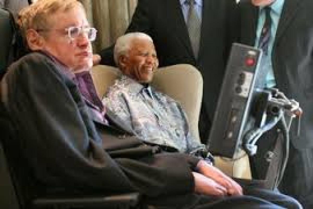 Even Nelson Mandela was scared to talk to Stephen Hawking