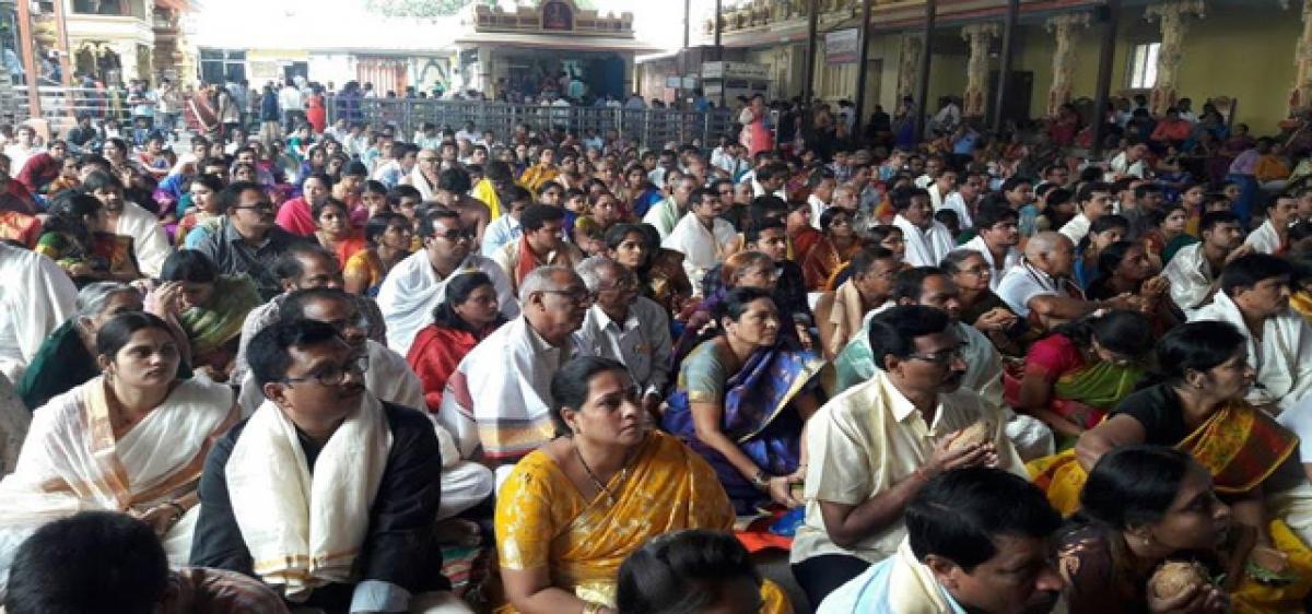 Thousands throng Bhadradri temple