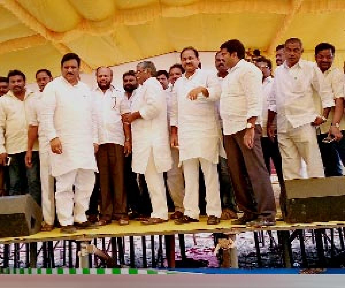 Dy Chief Minister inspects meeting site in Pithapuram