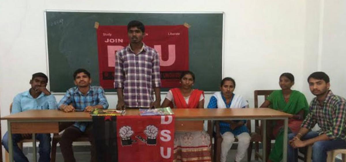 DSU demands action against private colleges for violating admission norms