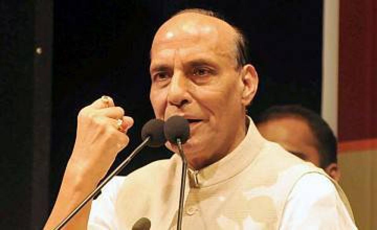 Internal security possible only with border management: Rajnath