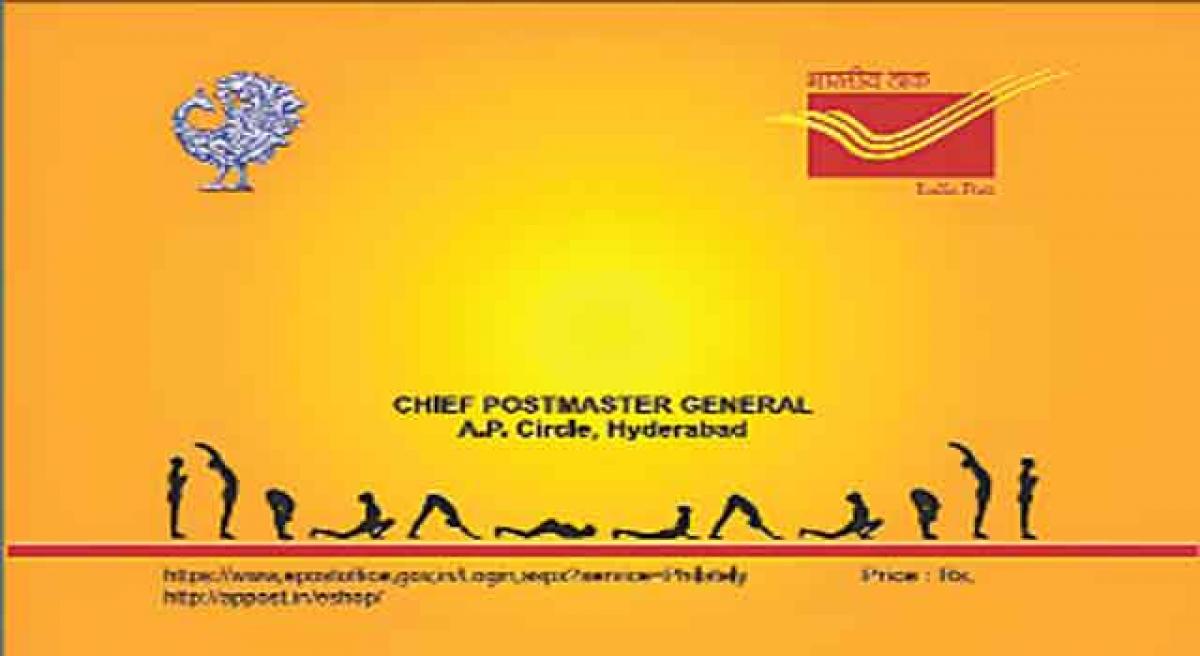 Stamps on Yoga booklet released
