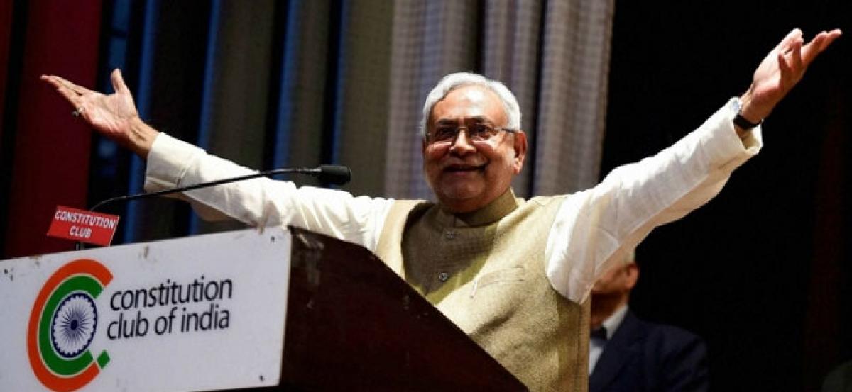 Not in PM race for 2019, says Nitish Kumar