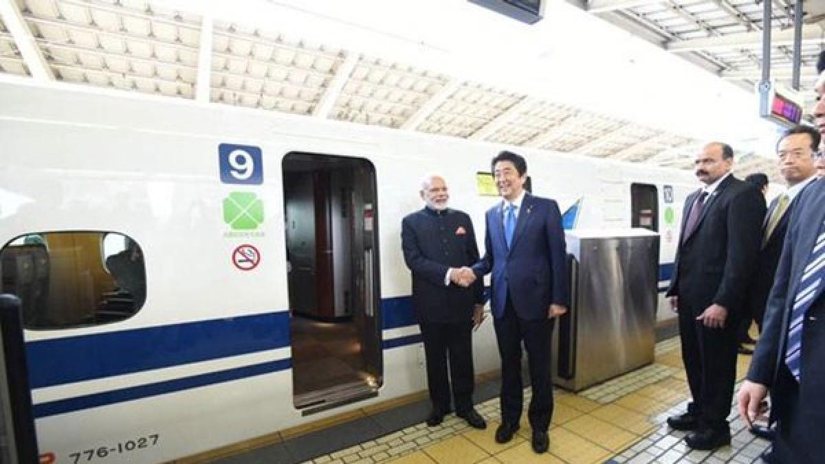 PM Modi, Shinzo Abe take ride on Japans famed Shinkansen Bullet Train