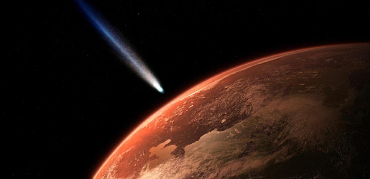 Comet bombardment may have supported life on Mars