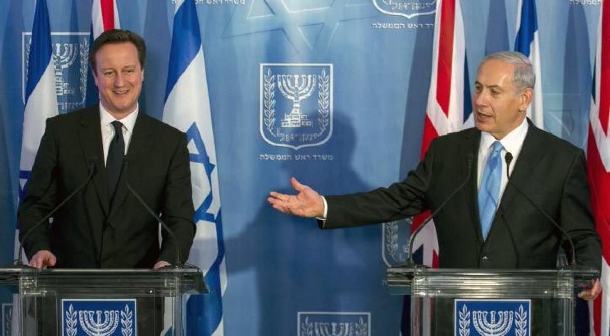 British PM Cameron meets Israeli counterpart Netanyahu