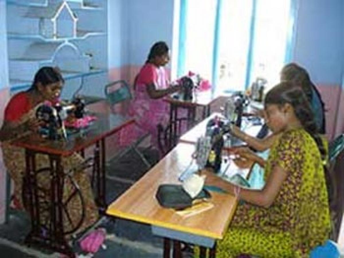 Livelihood training for underprivileged women 