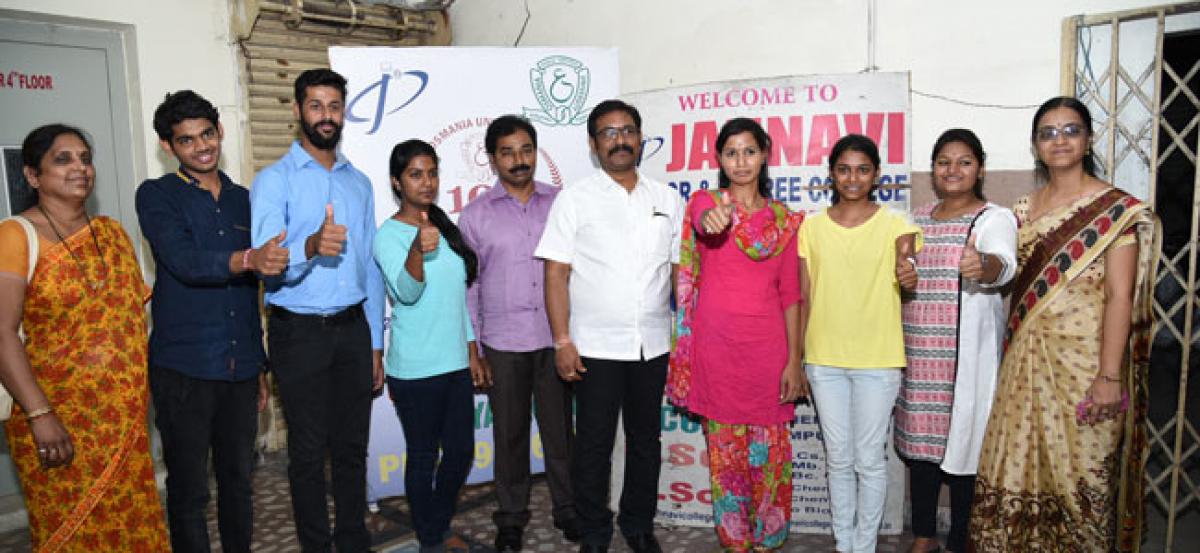 Jahnavi students show academic brilliance