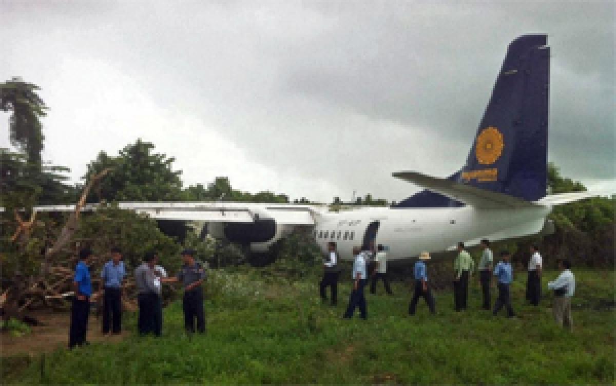 Myanmar passenger plane skids off runway