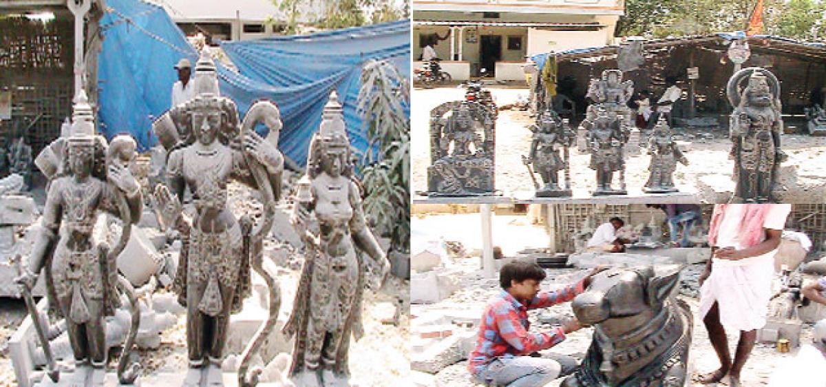 Bewitching sculpture: Rocks turn into idols