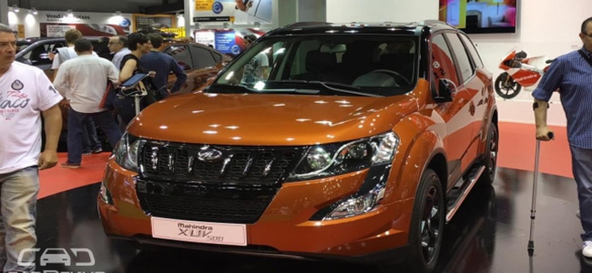 Mahindra XUV500 With Dual-Tone Paint Showcased At Automobile Barcelona
