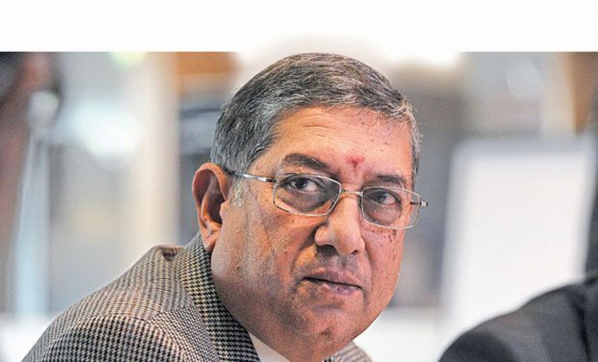 Srinivasan finishes US sojourn, returns to India in a chartered flight