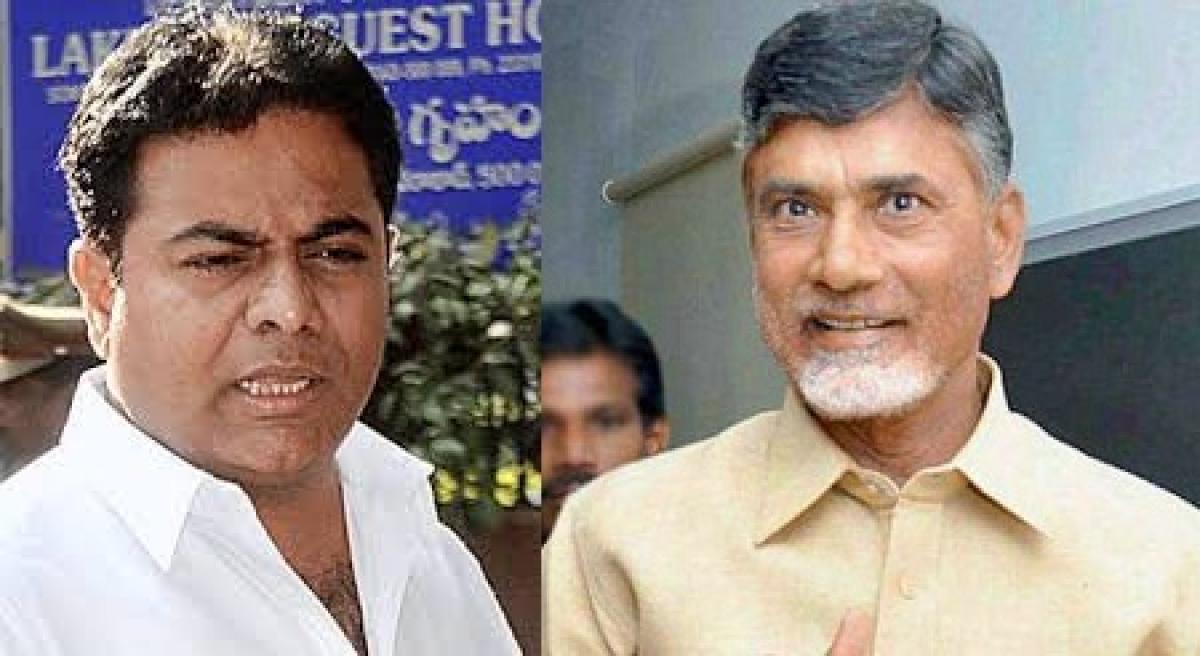 KTR takes a dig at Chandrababu over Warangal By Polls