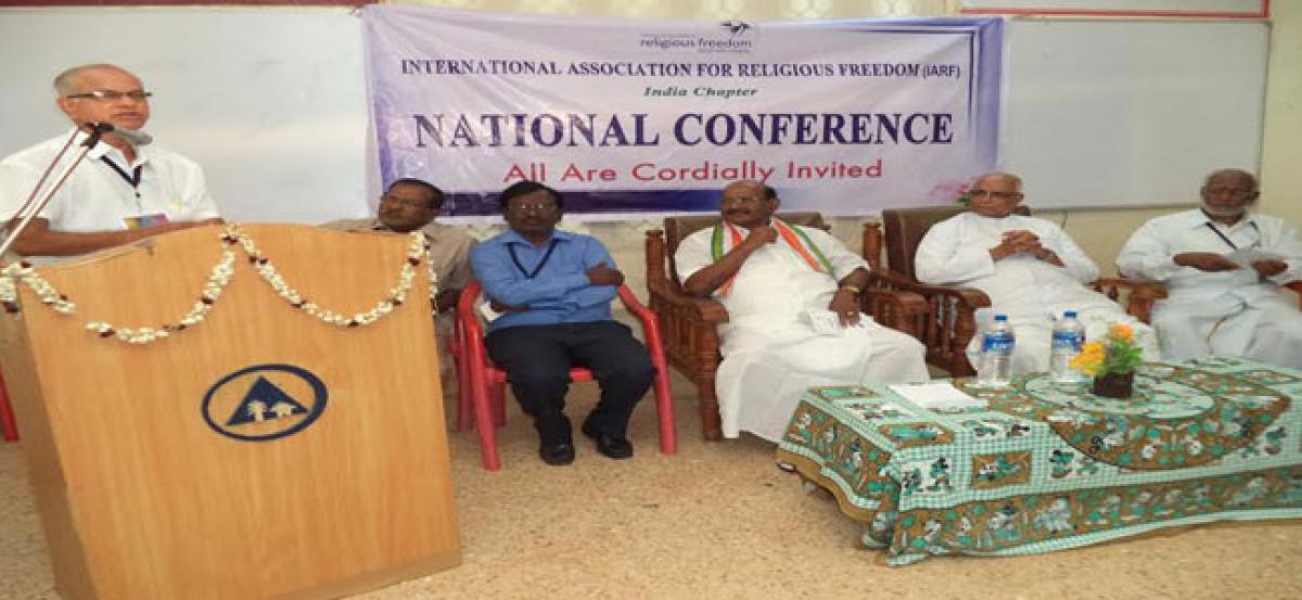 Narava Prakasa Rao attends International Association for Religious Freedom national meet