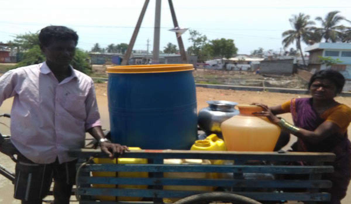 Kakinada suburbs reel under acute water crisis