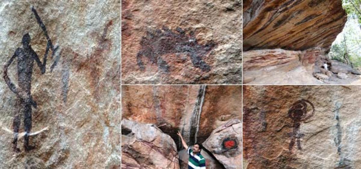 Mesolithic paintings found near Mancherial