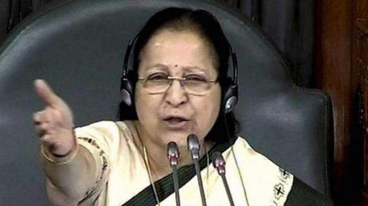 Early passage of Finance Bill historic: LS Speaker Sumitra Mahajan