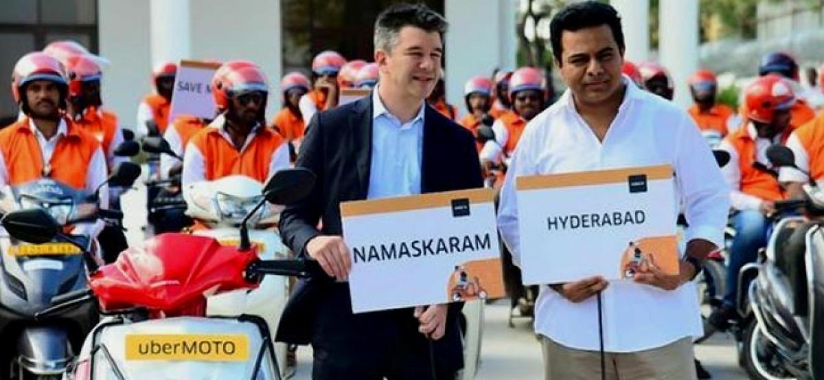 Uber starts bike-sharing service in Hyderabad