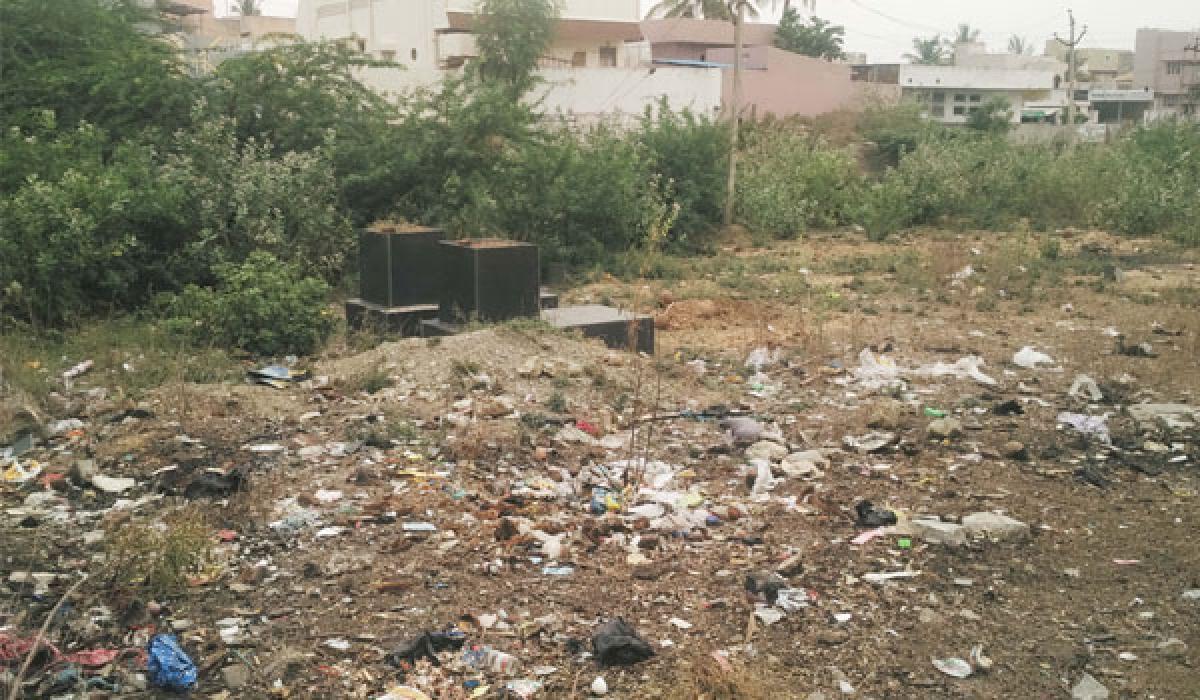 Crematorium in neglected state