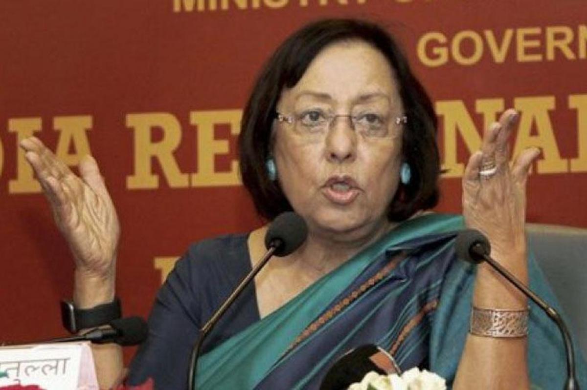 Najma Heptulla to take oath as Manipur Governor today