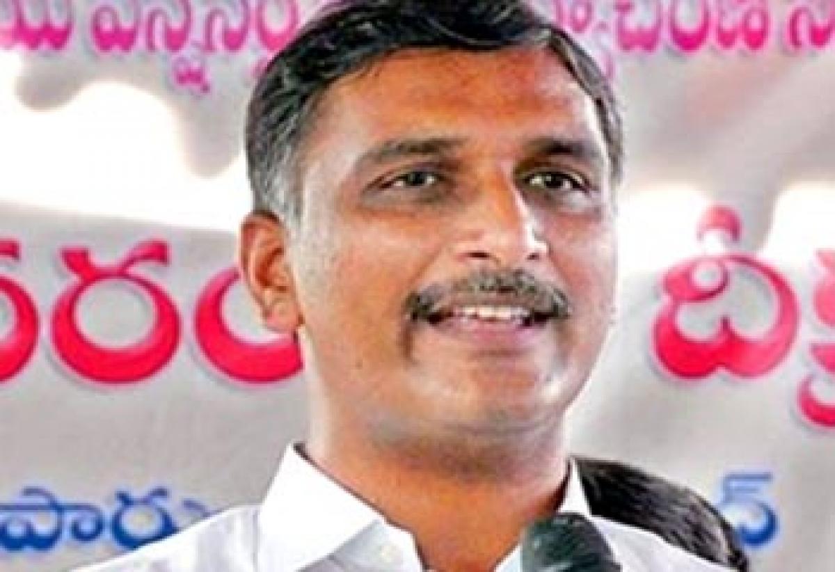 Harish Rao slams Chandrababu over drinking water supplies