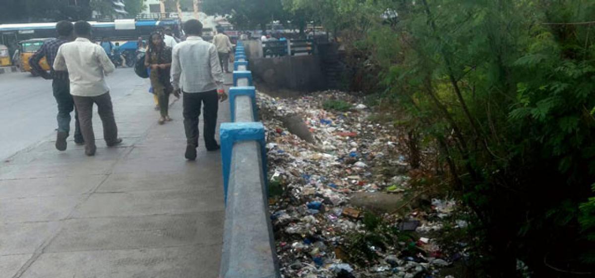 Garbage piles up in the surroundings of MGBS