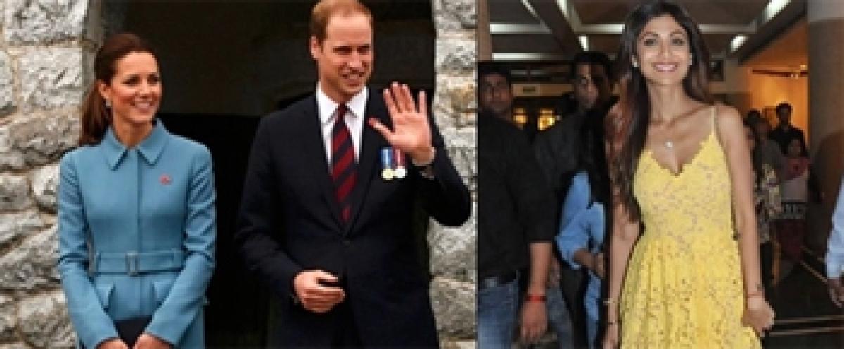 Shilpa Shetty kicked about meeting Prince William and Kate Middleton in India