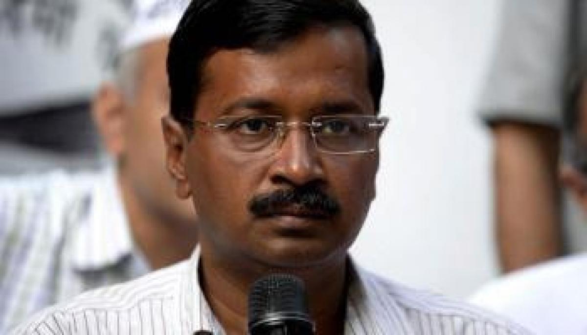 Kejriwal accuses BJP-RSS of back stabbing Bharat Mata