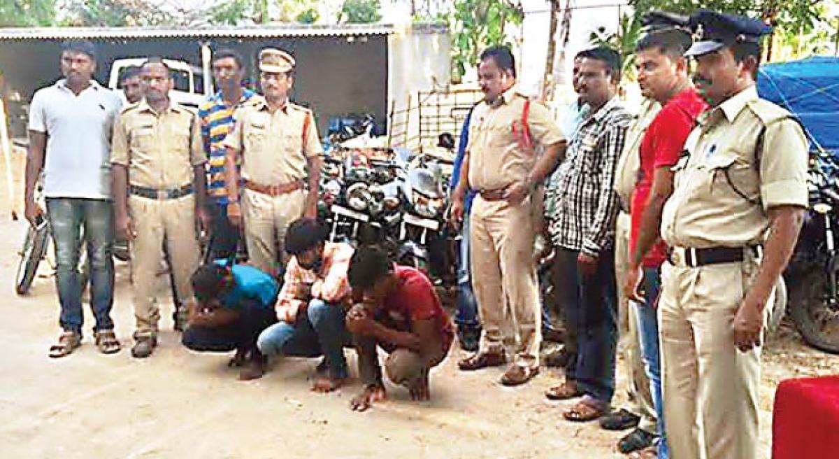 3 inter state thieves held 29 bikes seized