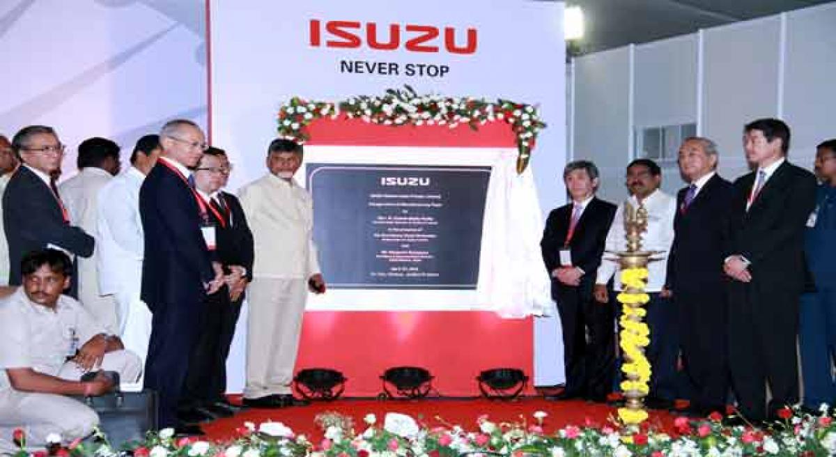 Naidu inaugurates Isuzu plant