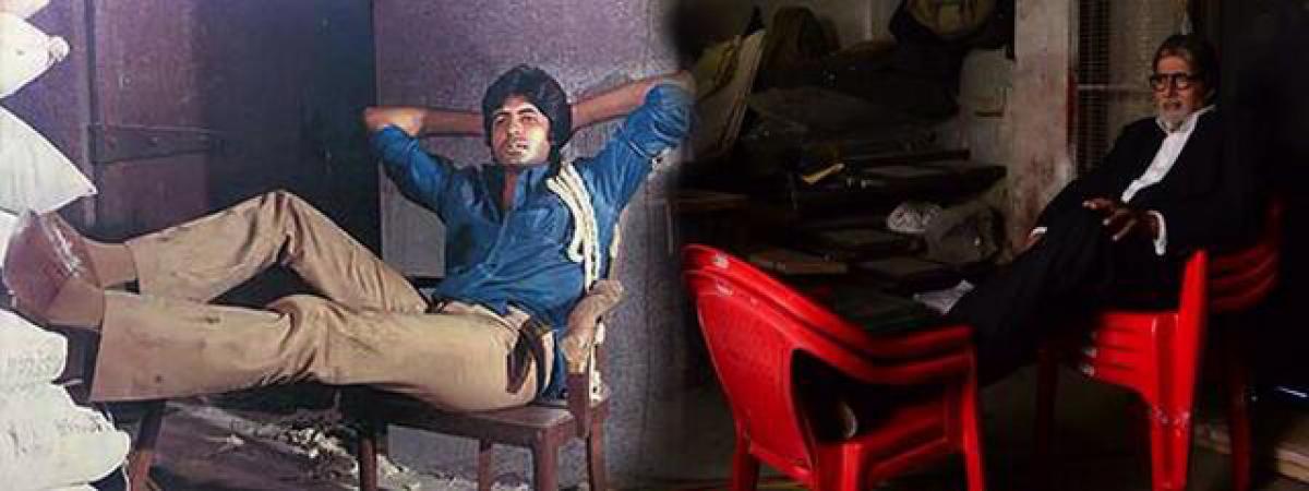 41 years later: Big B recreates his iconic Deewar pose