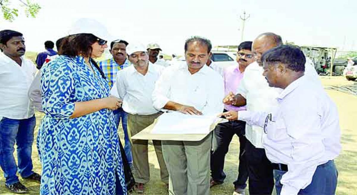 Palamur Collector inspects 2BHK construction sites