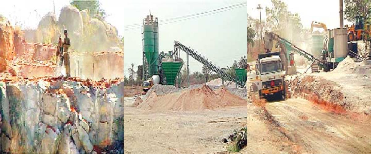 Illegal stone crushing units come up in Nizamabad