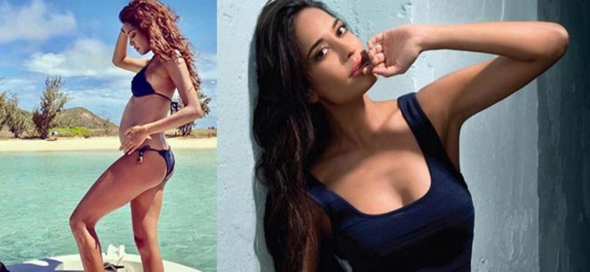 Lisa Haydon pregnant, flaunts baby bump in bikini