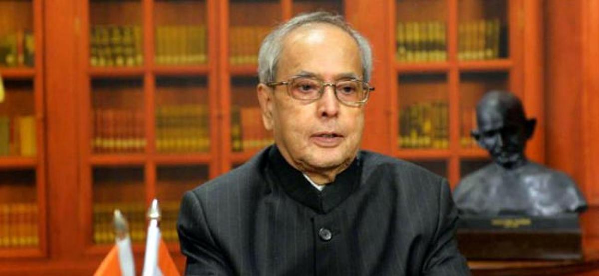 President Pranab Mukherjee calls for reservation for women in Parliament