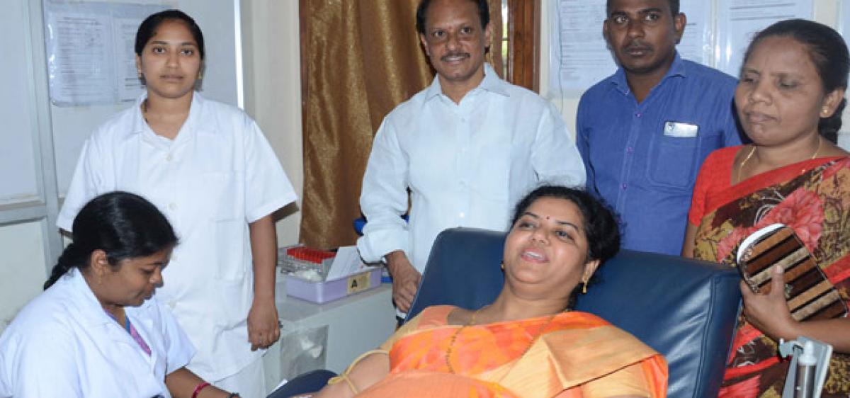 Blood donation camp organised in Hanamkonda