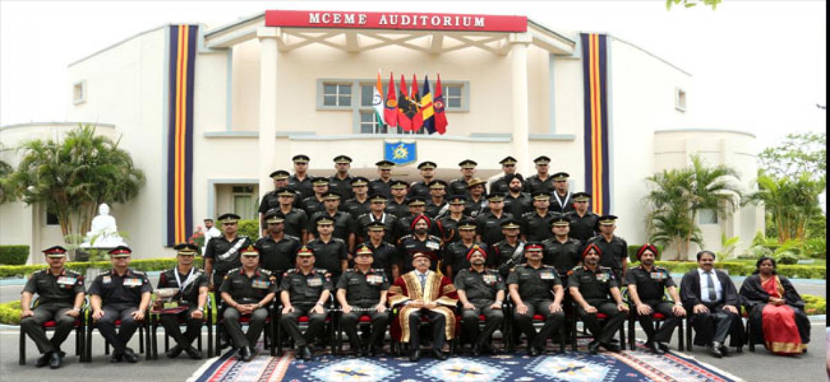 Convocation ceremony of  TES-27 course at MCEME