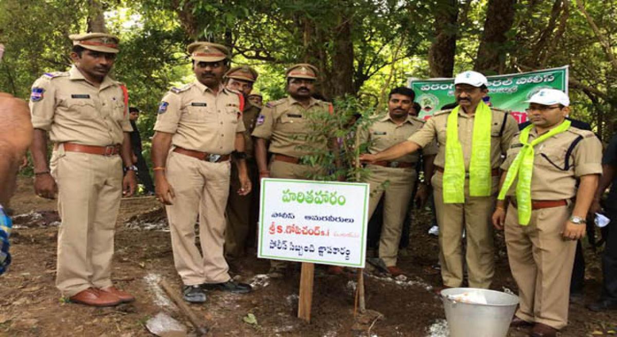 DIG plants saplings at Medaram.