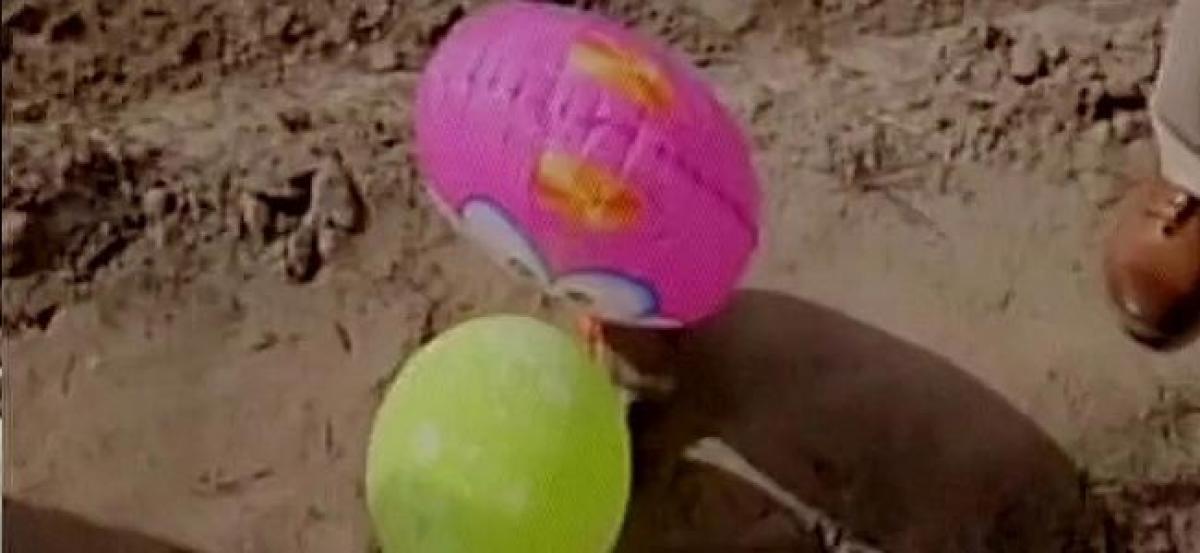 Balloons with Pak currency, message in Urdu found in Punjab