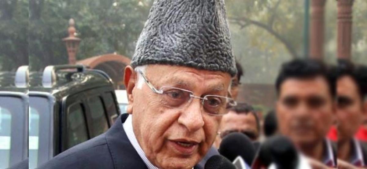 Srinagar: Post by-poll victory, Farooq Abdullah demands Governors rule in JK