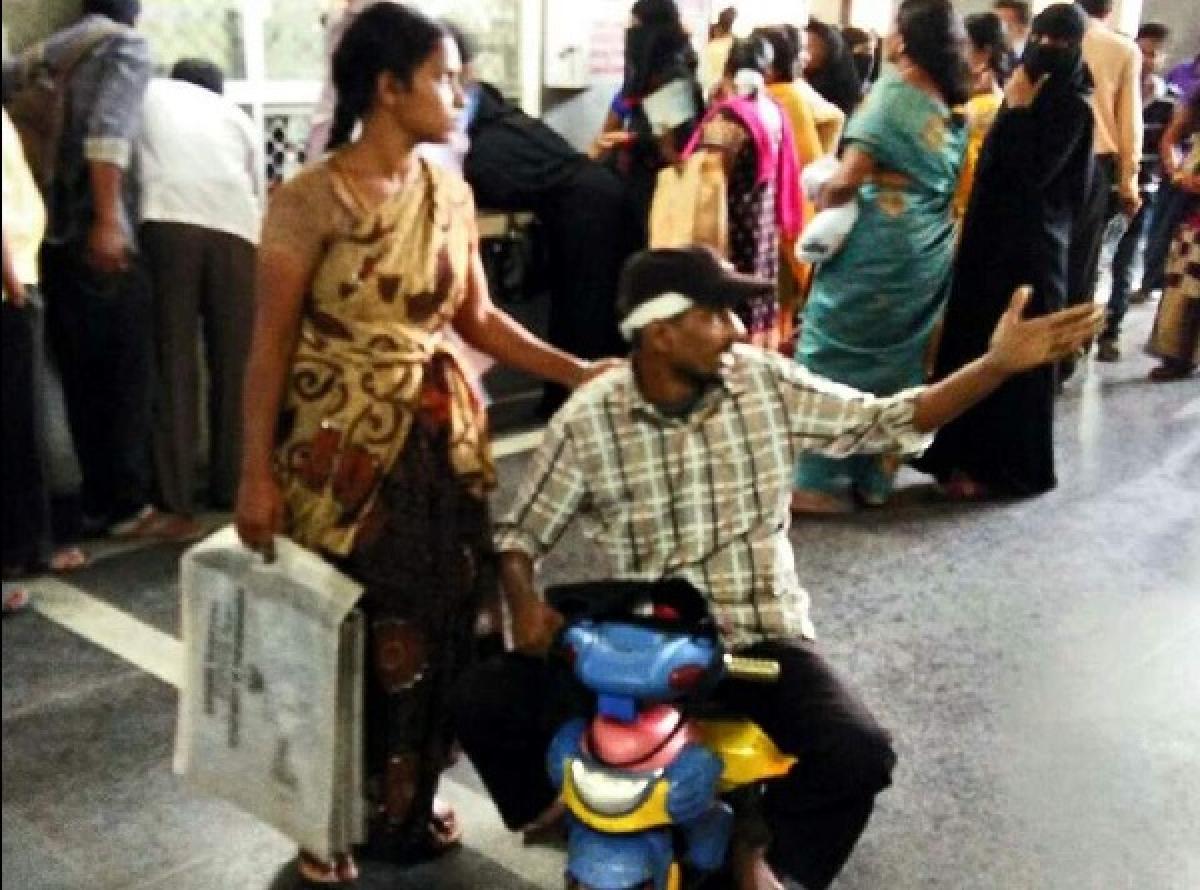 Hyderabad: Unable to pay bribe for wheelchair, patient uses toy tricycle