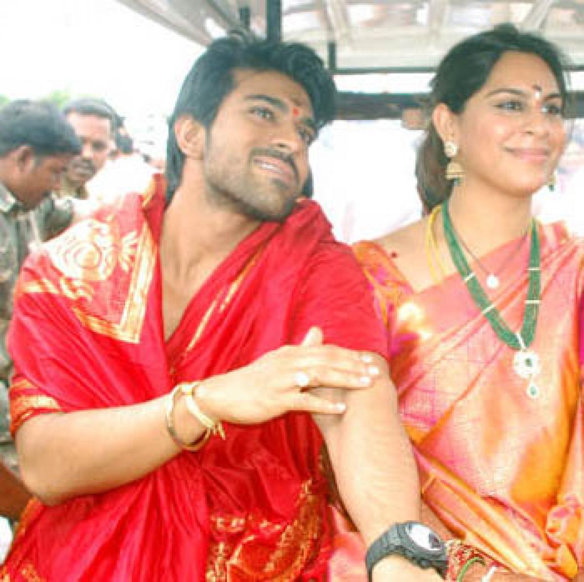 Ram Charan, Upasana perform Maharudra Satha Chandi Yagam in Domakunda Gadikota Nizamabad